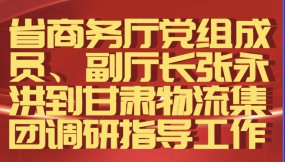  省商務廳黨組成員、副廳長張永洪到甘肅物流集團調研指導工作